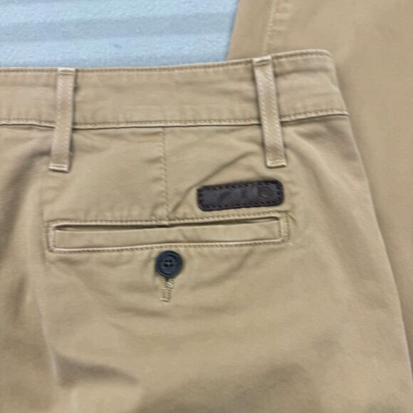 AG Adriano Goldschmied Chino Pants Mens 30 Tan Flat Front Jamison Skinny Leg - Picture 3 of 9